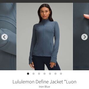 Lululemon Define Jacket Luon Iron Blue